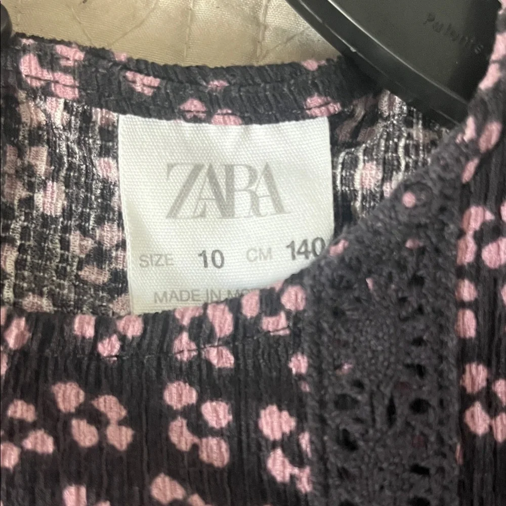 Zara Girls Lilac Floral Print Dress